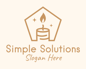 Flame Decor Candle logo design