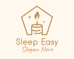 Flame Decor Candle logo design