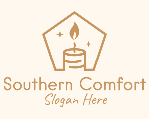 Flame Decor Candle logo design