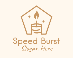 Flame Decor Candle logo design