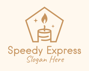 Flame Decor Candle logo design