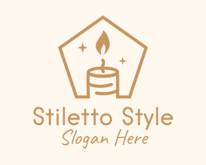 Flame Decor Candle logo design