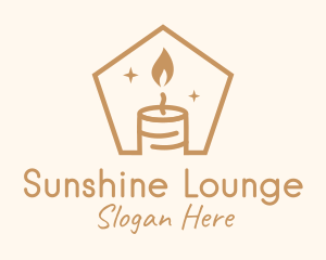 Flame Decor Candle logo design