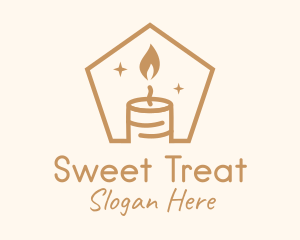 Flame Decor Candle logo design