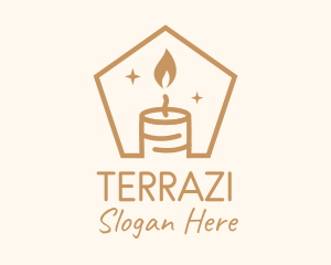 Flame Decor Candle logo design