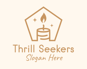 Flame Decor Candle logo design