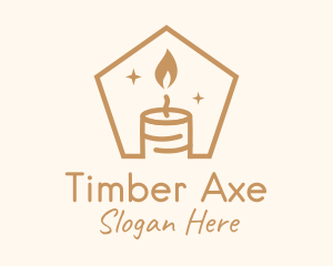 Flame Decor Candle logo design