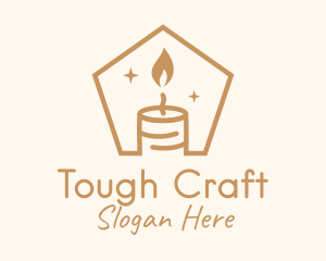 Flame Decor Candle logo design