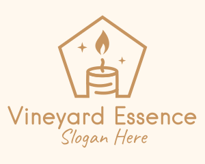 Flame Decor Candle logo design