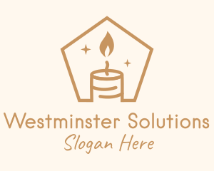 Flame Decor Candle logo design