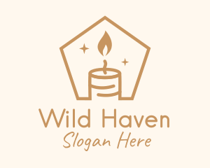 Flame Decor Candle logo design