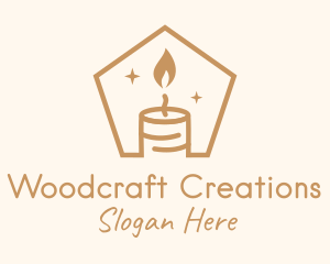 Flame Decor Candle logo design