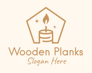 Flame Decor Candle logo design