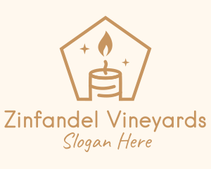 Flame Decor Candle logo design