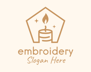 Flame Decor Candle logo design