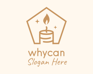 Decor - Flame Decor Candle logo design