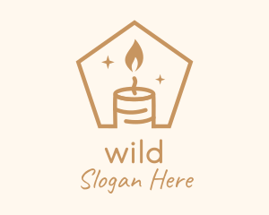 Flame Decor Candle logo design