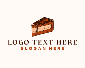 Boulangerie - Chocolate Cake Dessert logo design