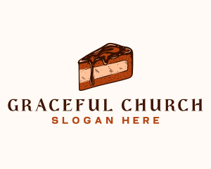 Chocolate Cake Dessert Logo