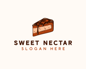 Chocolate Cake Dessert logo design