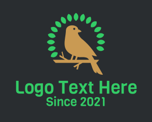 Birdwatching - Eco Leaf Bird logo design