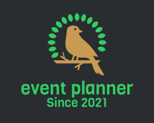 Wildlife Center - Eco Leaf Bird logo design