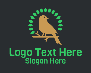 Eco Leaf Bird  Logo