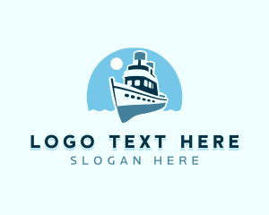 Waves - Cruise Ship Boat logo design