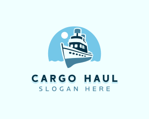 Cruise Ship Boat logo design