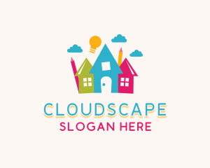 Clouds - Educational Kindergarten Daycare logo design
