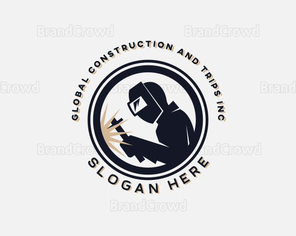 Industrial Welder Fabrication Logo