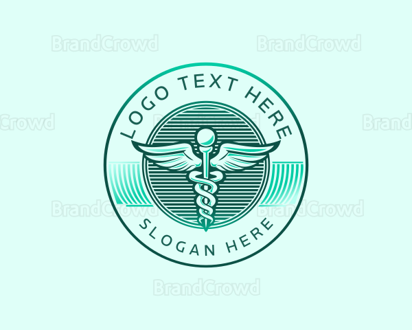 Medical Wing Caduceus Logo