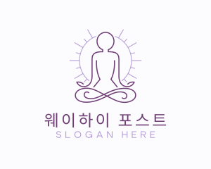 Meditate Yoga Spa logo design