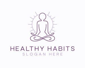 Meditate Yoga Spa logo design