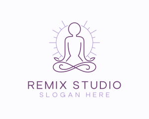 Meditate Yoga Spa logo design