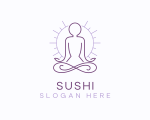 Meditate Yoga Spa logo design