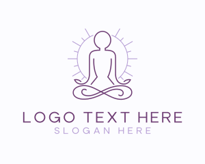 Relaxation - Meditate Yoga Spa logo design