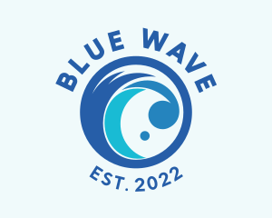 Summer Wave Beach  logo design