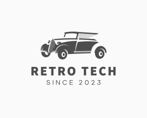 Retro Old Car  logo design