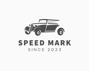 Retro Old Car  logo design