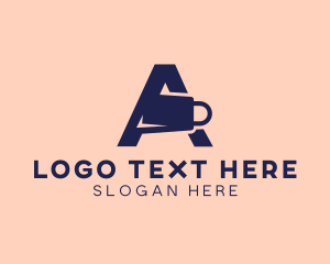 Shopaholic - Shopping Tag Letter A logo design