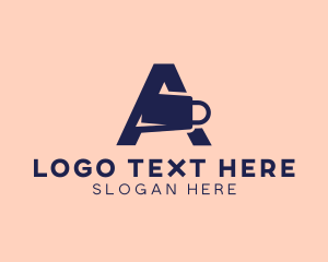 Violet - Shopping Tag Letter A logo design