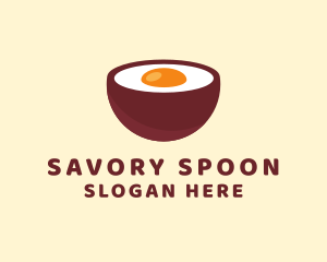 Soup - Egg Bowl Soup logo design
