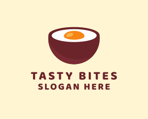 Eat - Egg Bowl Soup logo design