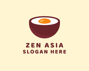 Asia - Egg Bowl Soup logo design