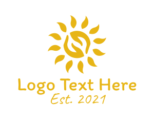 Yellow - Golden Sun Charity logo design