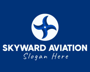 Aeronautical - Industrial Air Propeller logo design