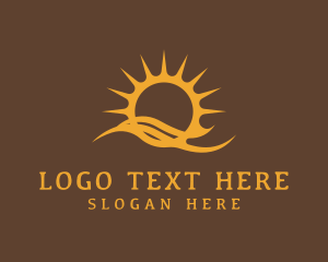 Horizon - Sun Wave Resort logo design