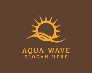 Sun Wave Resort logo design