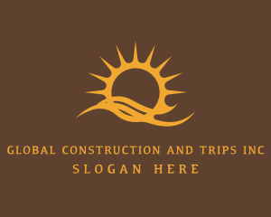 Stroke - Sun Wave Resort logo design